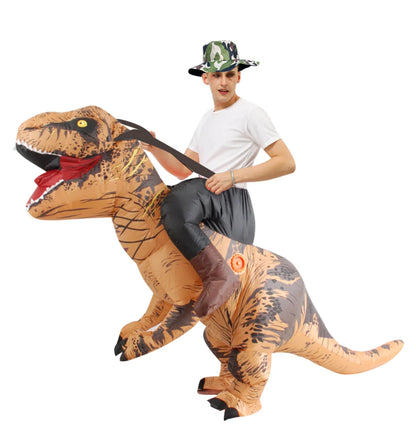 Purim Anime Fancy Mascot Dinosaur Inflatable Costume Christmas Halloween Cosplay Costumes Dress T-rex Suit for Adult Man Woman