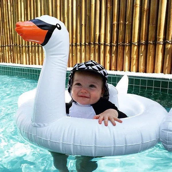 150cm 60inch Giant Swan Pool Float For Adult Children Baby Ride-On Swimming Ring Party Holiday Water Fun Toys Air Mattress boia