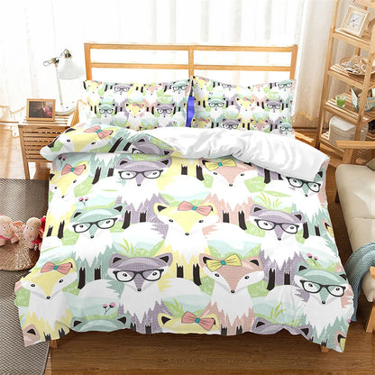 Children Duvet Cover Set Cartoon 3D Kids Bedding Set Kids Bed Set