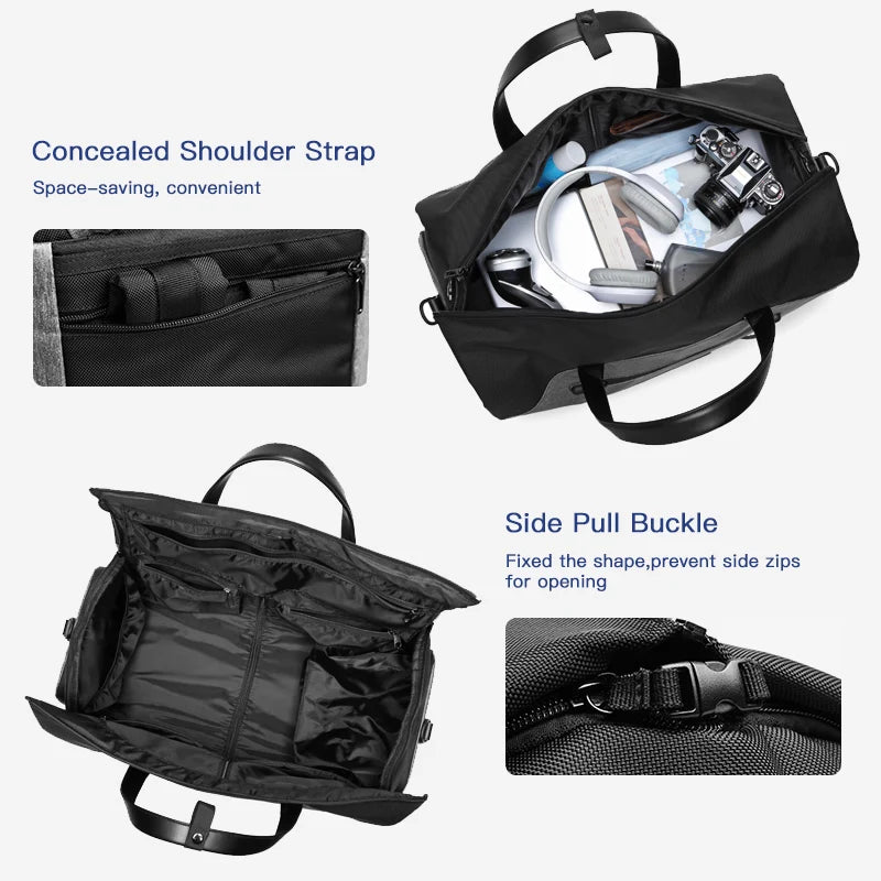 Multifunction Men Suit Storage Travel Bag Large Capacity Luggage Handbag Male Waterproof Travel Duffel Bag Shoes Pocket