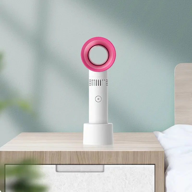 USB Rechargeable Bladeless Handheld Fan