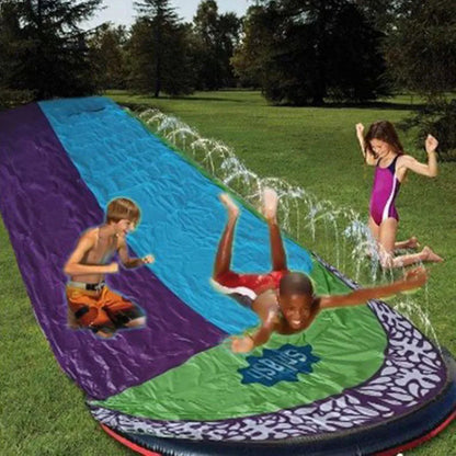 Summer Parent-child Outdoor Lawn Spray Surfboard Toy Games Center Backyard Inflatable Water Slide Pools Children Adult Toys Gift