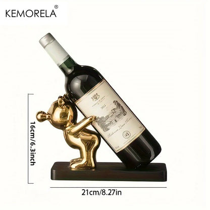 1/2 PCS Creative Wine Rack Ceramic Cartoon Decoration Living Room Home Decoration Cute Storage Rack Home Kitchen Bar Decoration