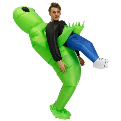 Inflatable Costume For Adult, Alien Halloween Inflatable Costumes, Alien Kidnapping Inflatable Costumes,Funny Halloween Blow up