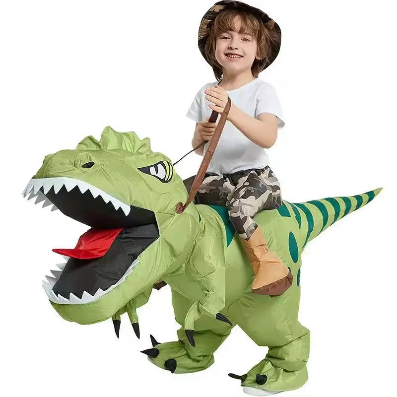 Men Women And Kid Size Halloween And Party Fancy Dress Inflatable Ride On Dancing Dinosaur Costume