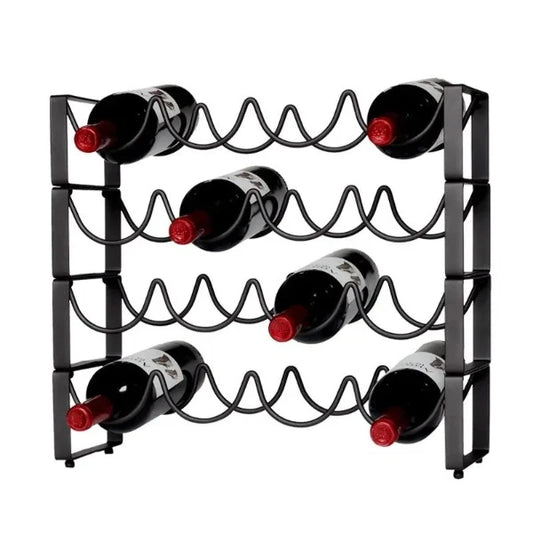 1 PCS Red wine rack stand bar bottle iron art European Hall (Without bottles and cups)