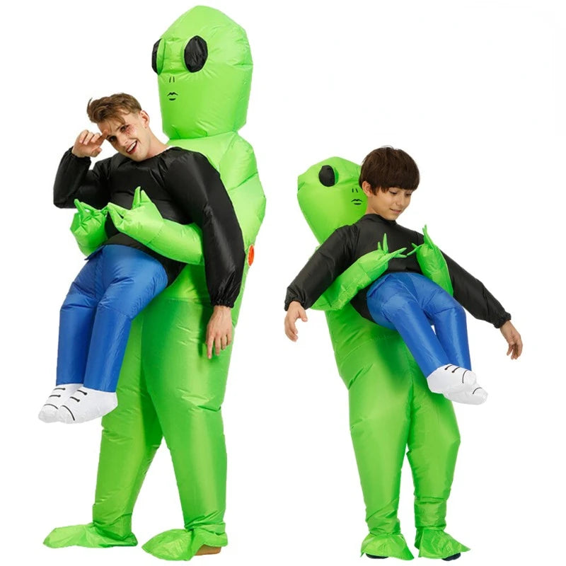 Inflatable Costume For Adult, Alien Halloween Inflatable Costumes, Alien Kidnapping Inflatable Costumes,Funny Halloween Blow up