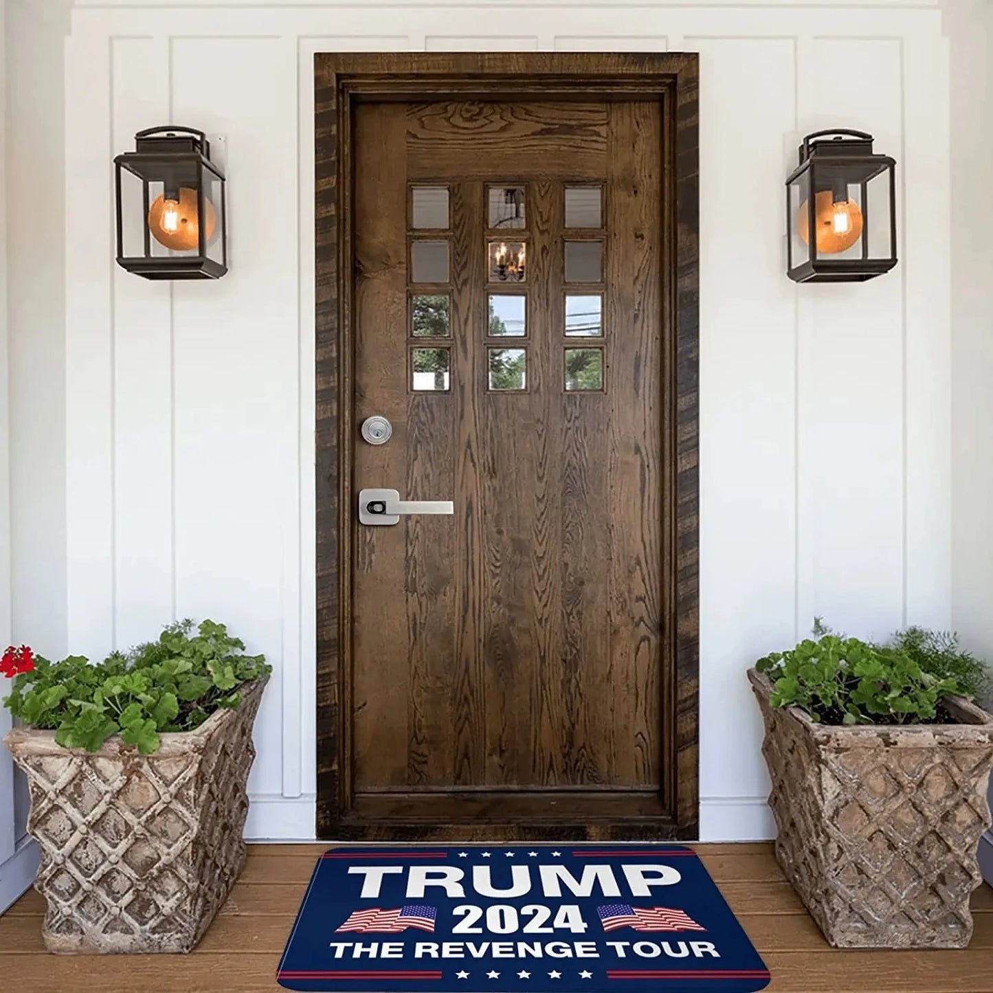 Trump 2024 The Revenge Tour Floor Mat Funny Welcome Entrance Door Mat Indoor Anti-Slip Carpet Kitchen Hallway Balcony Rugs Decor