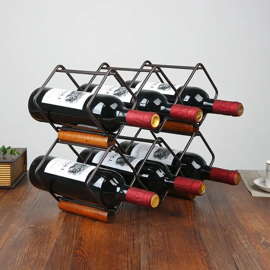 Wine Bottle Storage Modern Wine Shelf Red Wine Rack Metal Bar Accessories Honeycomb Wine Rack Wine Display Holder