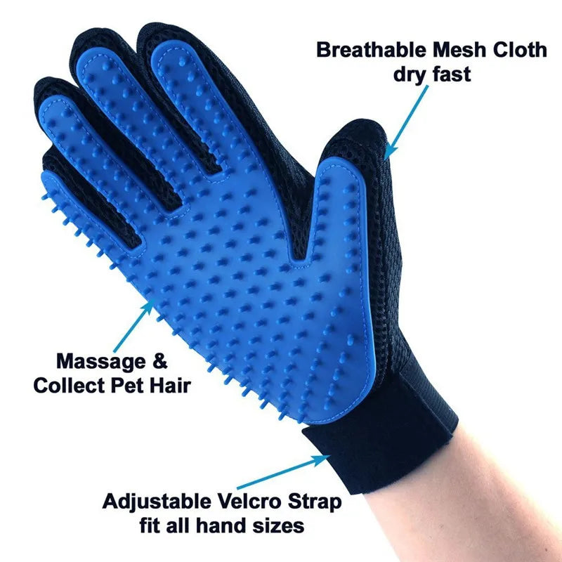 Silicone Rubber Glove for Pet Bath and Massage