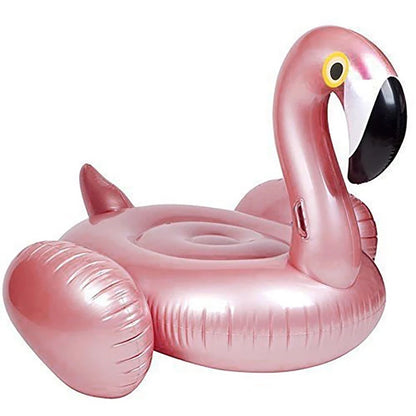 Rose Gold/Pink Inflatable Flamingo Pool Float For Adult Children Mattress On Bed Swimming Ring Perfect For Summer Pool Party