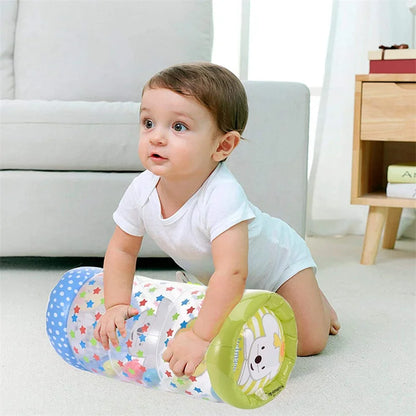 Inflatable Baby Crawling Roller Toy with Rattle and Ball PVC Early Educational Toy Early Development Fitness Toys For Children