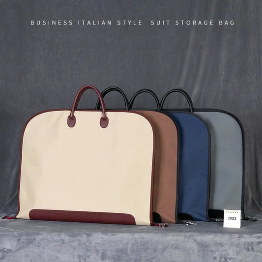 Fashion Travel Garment Bag Solid Color Suit Bag For Men Women Suit Carrier Bag