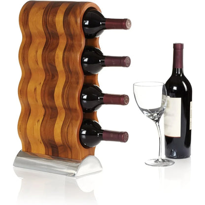 Wooden Bottle Rack Wall Cellar for Wine Bottles Holder Hangs Wine Glasses Roof Rack Bar Accessories Home S Single Stand Vinos