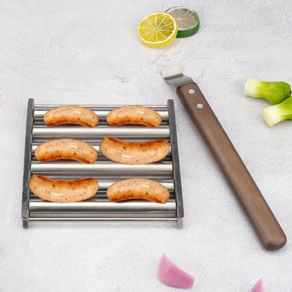 Stainless Steel Hot Dog Roller Rack Home Kitchen Barbecue Grilling Accessories