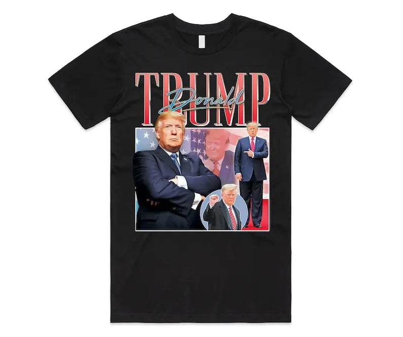 Donald Trump Homage T-shirt Tee Top US President  2024 Election Vote Republican