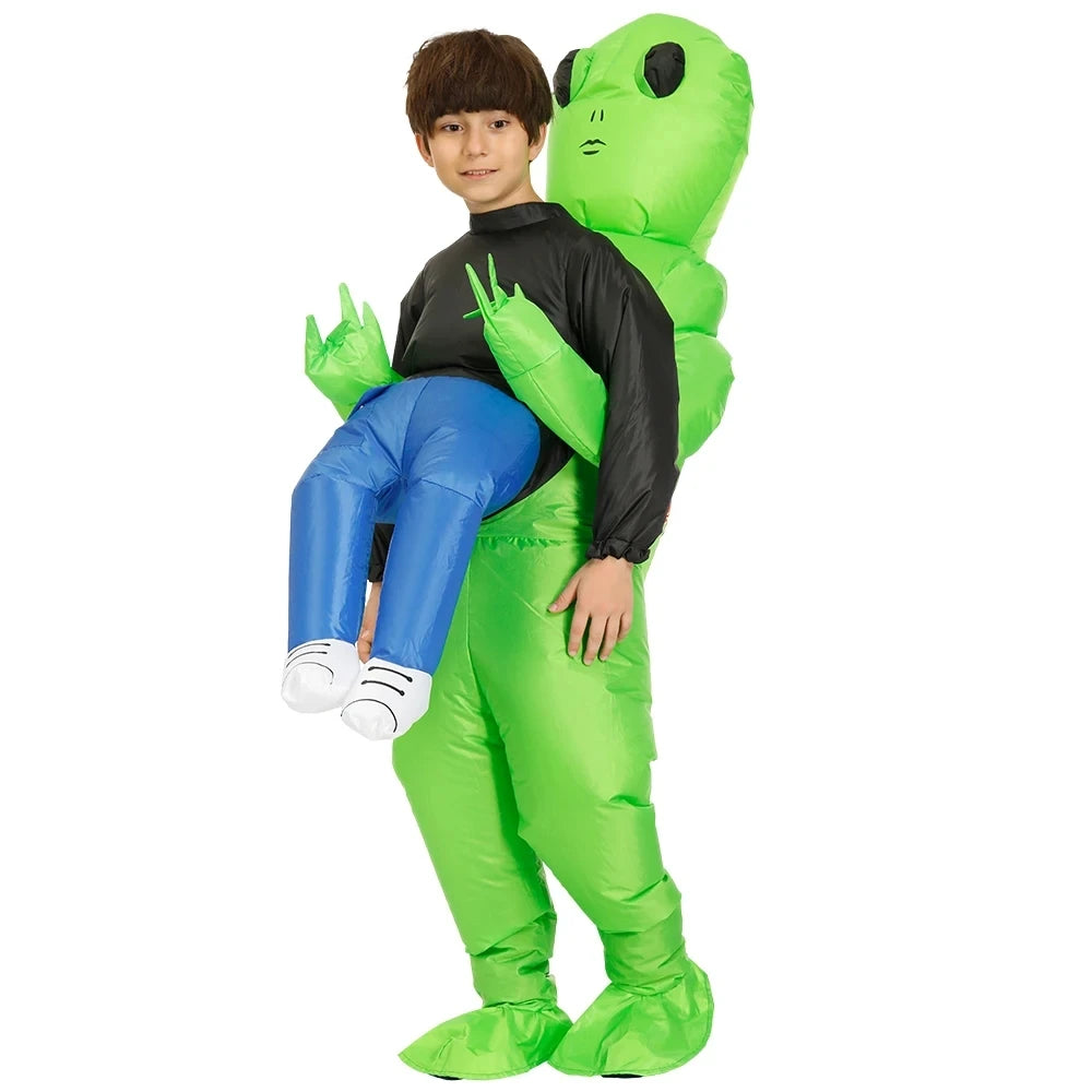 Inflatable Costume For Adult, Alien Halloween Inflatable Costumes, Alien Kidnapping Inflatable Costumes,Funny Halloween Blow up