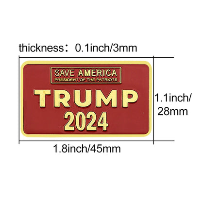 2024 Trump Gold Bar SAVE AMERICA Challenge Coin Metal Crafts Commemorative Collection Festival Gift