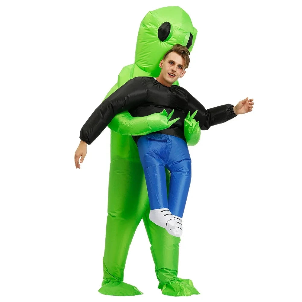 Inflatable Costume For Adult, Alien Halloween Inflatable Costumes, Alien Kidnapping Inflatable Costumes,Funny Halloween Blow up