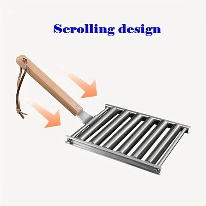 Stainless Steel Hot Dog Roller Rack Home Kitchen Barbecue Grilling Accessories