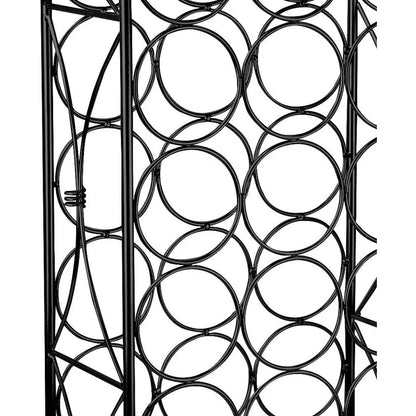 Wine Rack Freestanding Floor, Wines Stand for 23 Wines Bottle Storage, Metal Wine Bottle Holder Stands