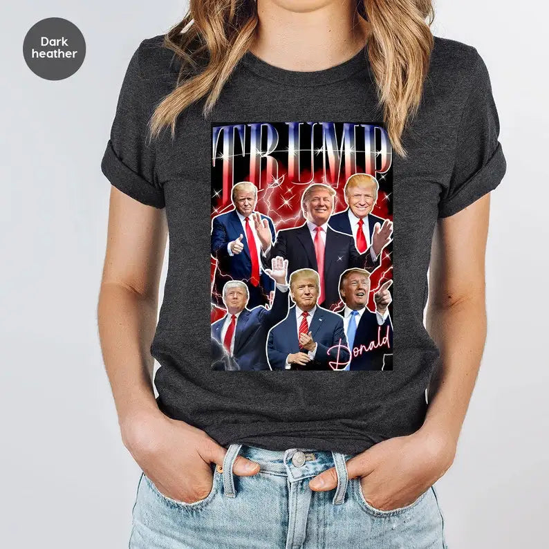 Vintage 90s Bootleg Donald Trump Shirt Trump