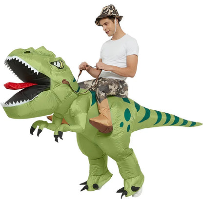 Men Women And Kid Size Halloween And Party Fancy Dress Inflatable Ride On Dancing Dinosaur Costume