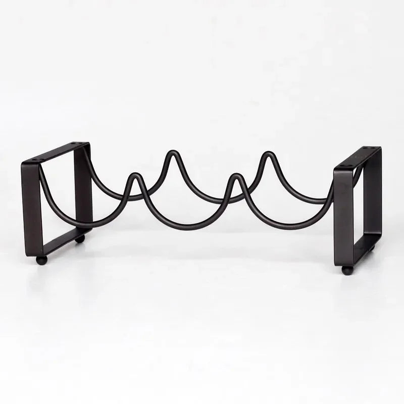 1 PCS Red wine rack stand bar bottle iron art European Hall (Without bottles and cups)