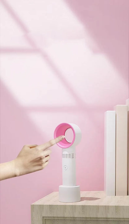 USB Rechargeable Bladeless Handheld Fan